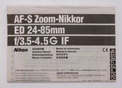 Nikon istruzioni uso - nikon, d'uso